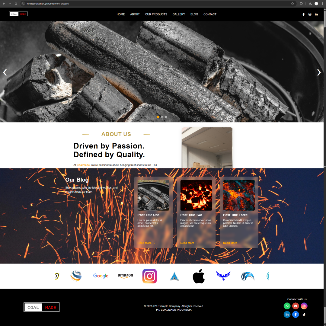 Coalmade Website