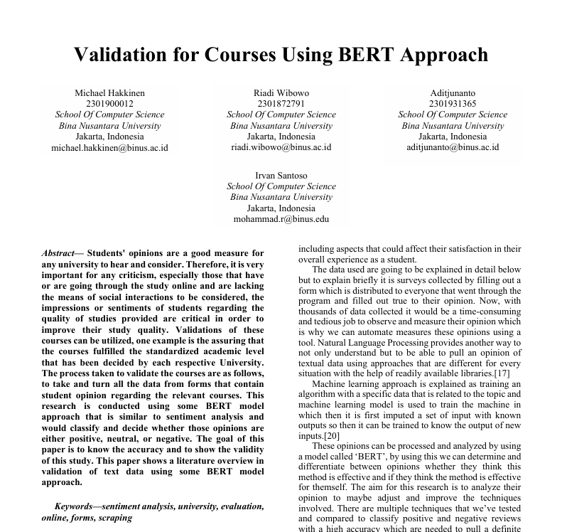 BERT Research Paper