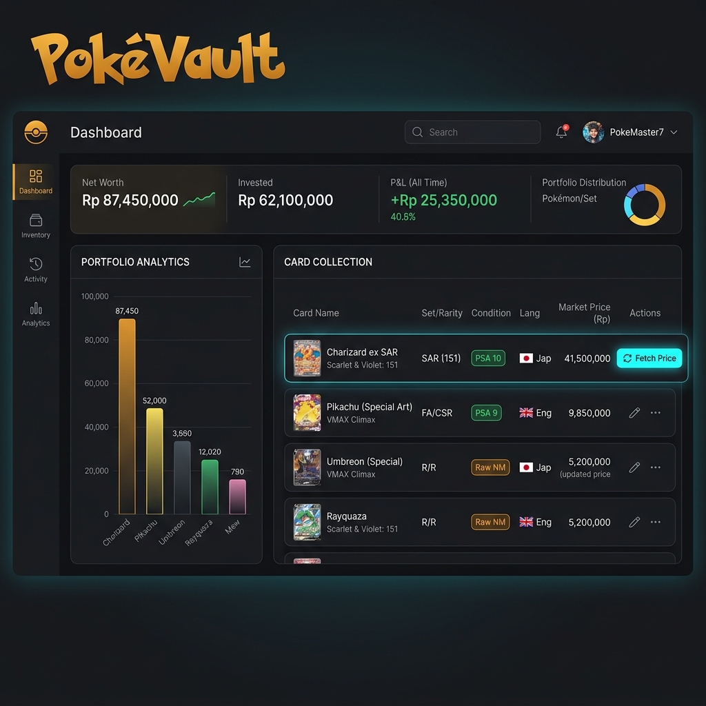 PokéVault — Pokémon Card Collection Tracker